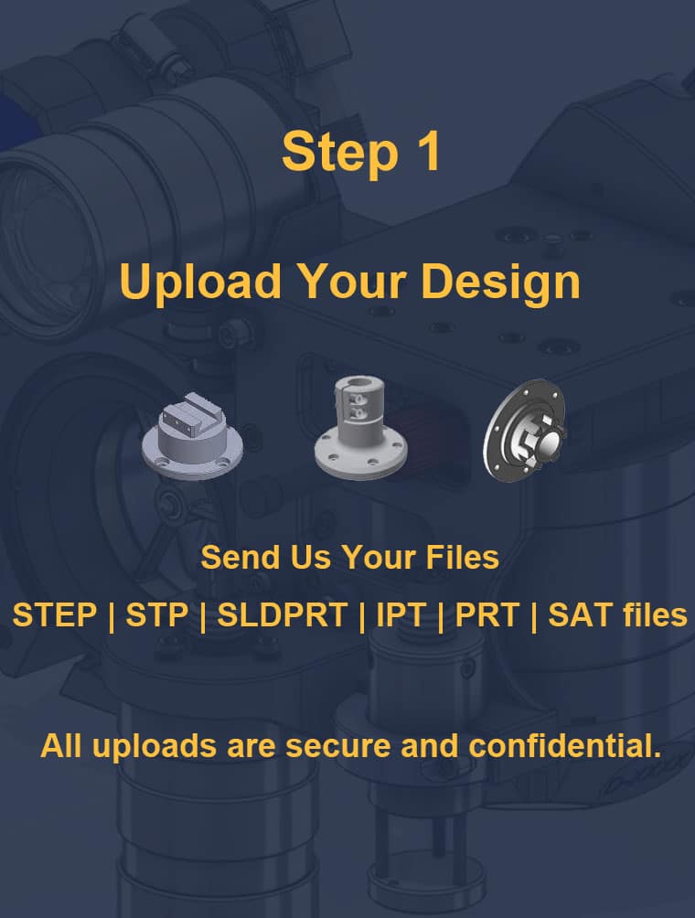 project flow step1 upload your design